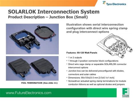 tyco solar junction box 10 amp|SOLARLOK .